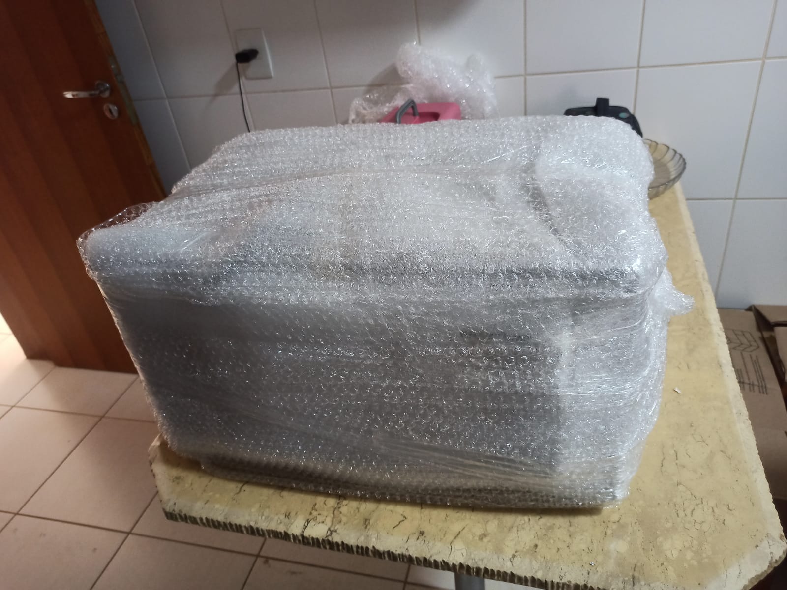 Sof&aacute; protegido para transporte